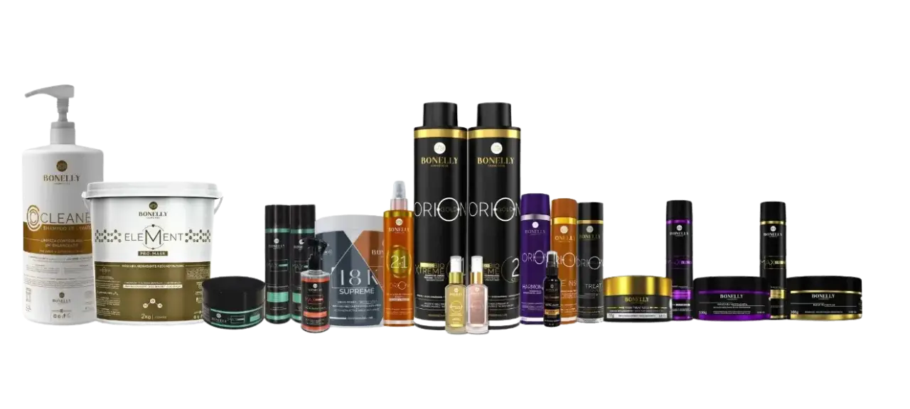 no background linha-completa-bonelly-produtos-para-salao-baixada-santista